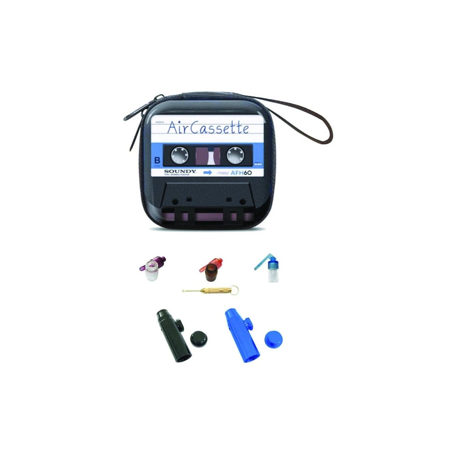 Hard Case DELUXE im Kassetten-Retro Look – Praktisches Set mit Dosierern & Zubehör - from DieBallerei