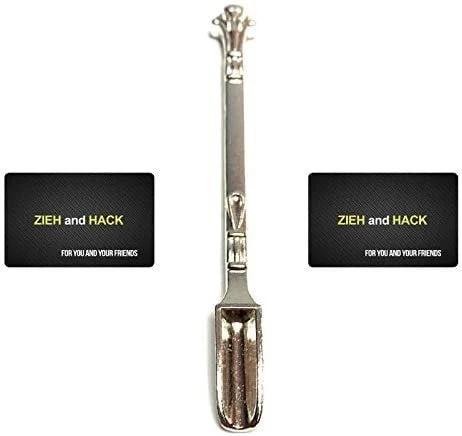 Mini-Löffel (85mm) aus Aluminium & 2x Zieh- und Hack-Karte im Carbon-Look - from DieBallerei