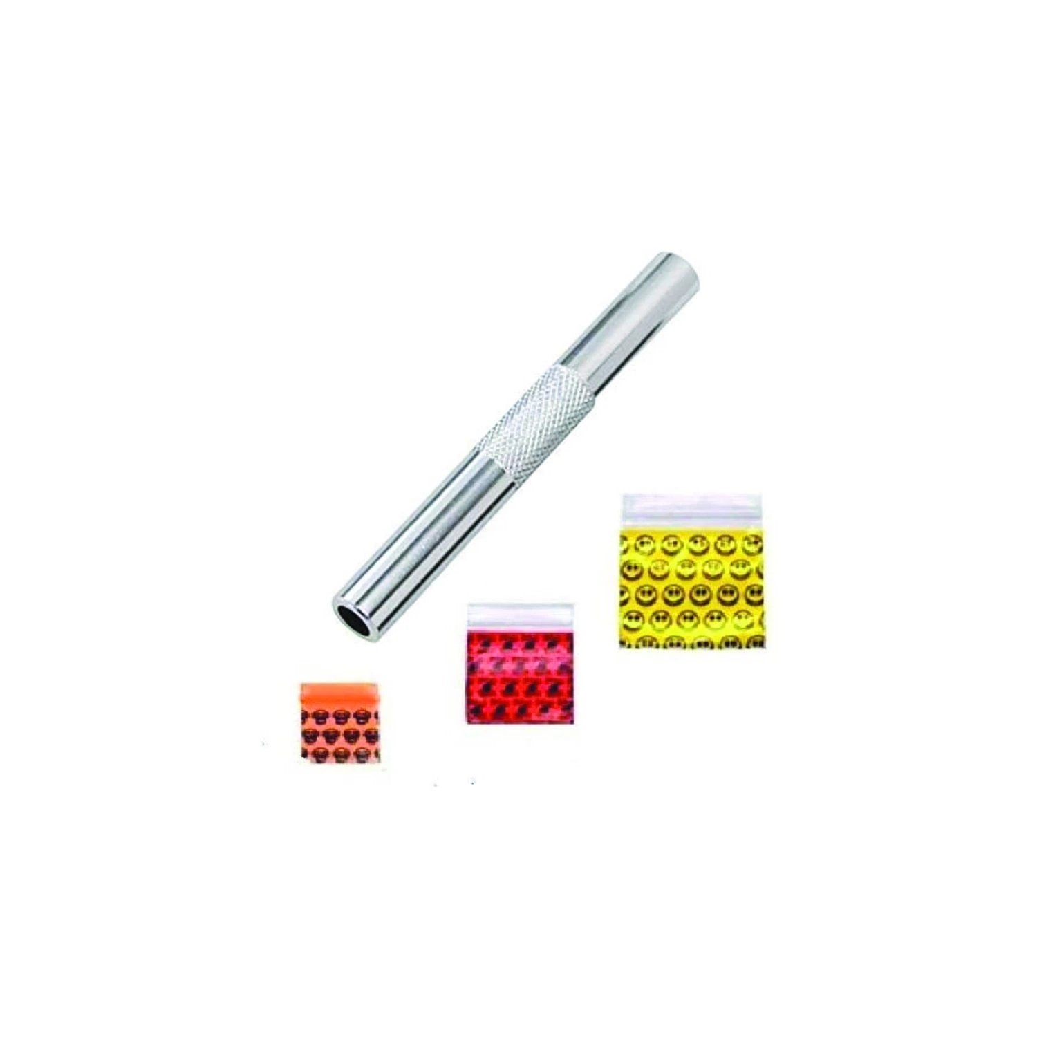 Aluminium-Röhrchen 70mm Silber – Inkl. 30 Tütchen in Verschiedenen Größen - from DieBallerei