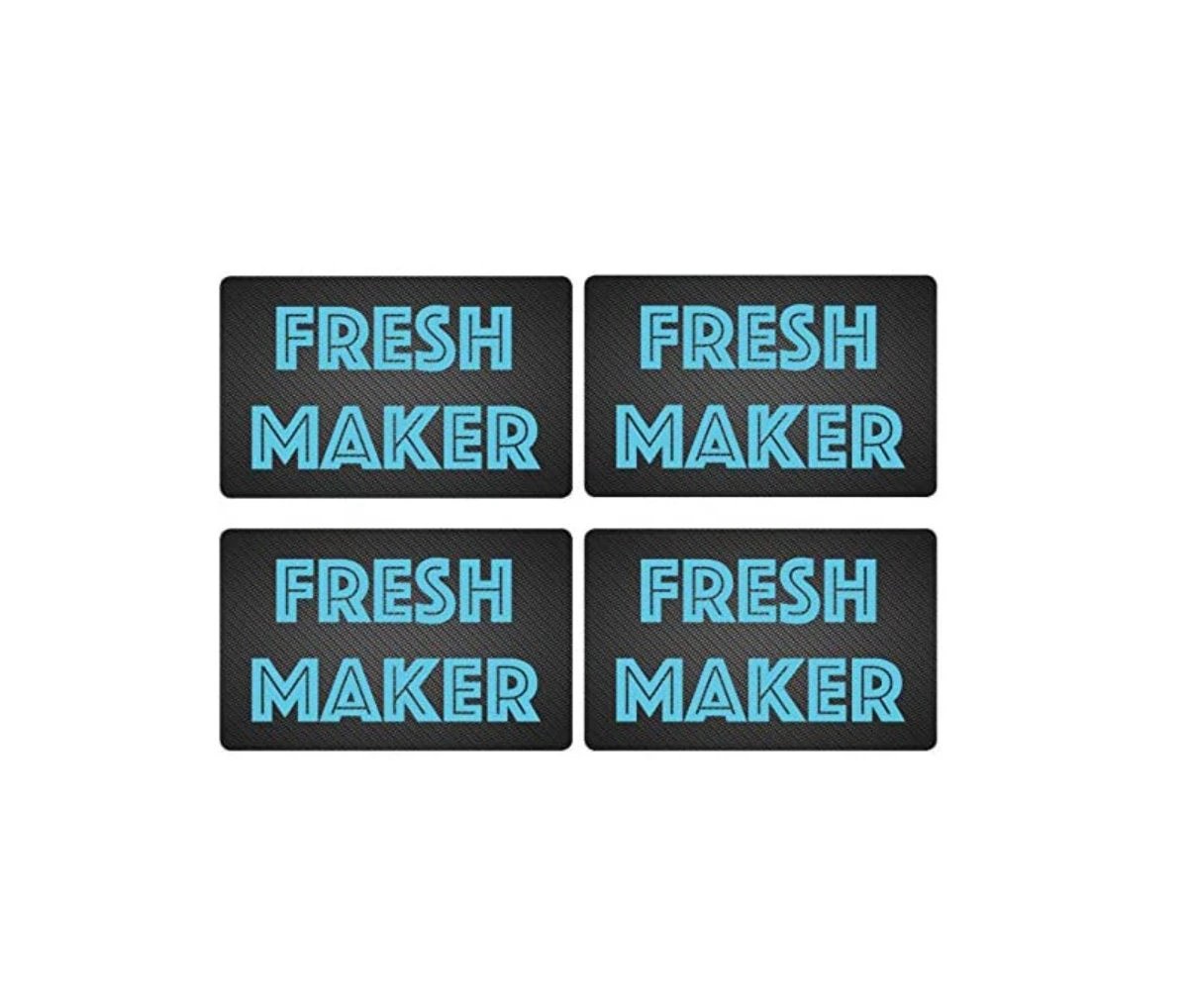 "FRESH MAKER" 4er-Pack Karte im Carbon-Look – Stylisch & Langlebig - from DieBallerei