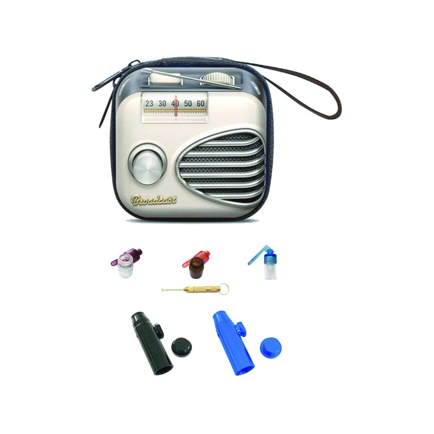 Hard Case DELUXE im Radio-Retro Look – Praktisches Set mit Dosierern & Zubehör - from DieBallerei