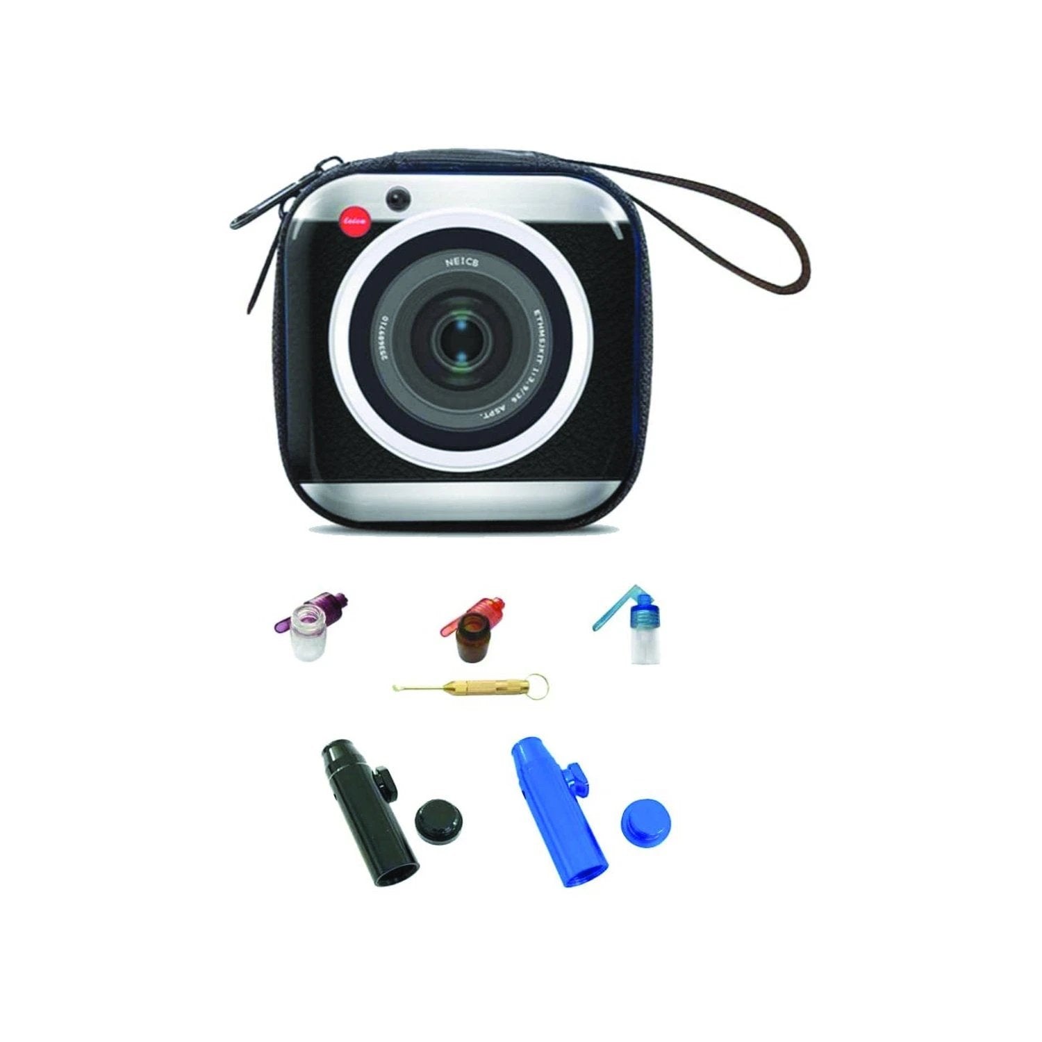 Hard Case DELUXE im Kamera-Retro Look – Praktisches Set mit Dosierern & Zubehör - from DieBallerei