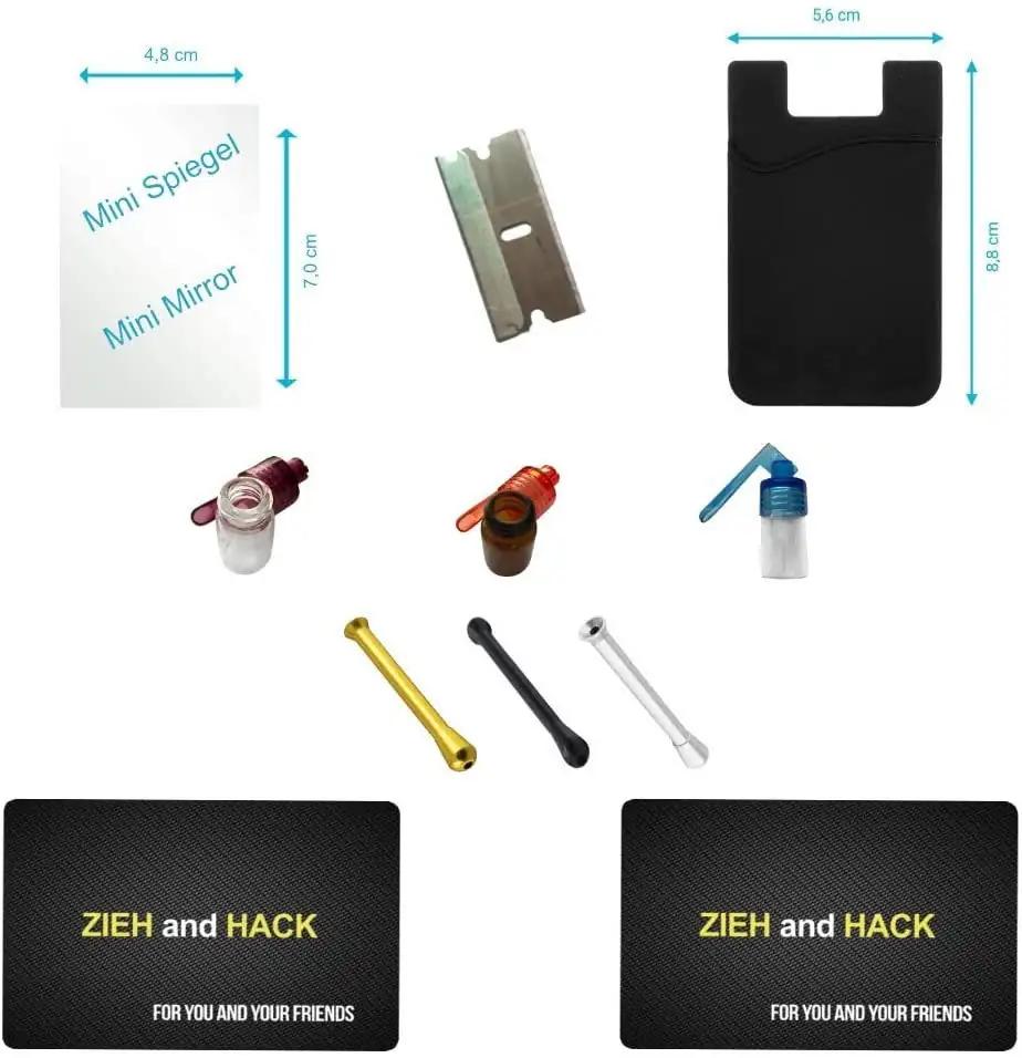 Set TO GO – Kompaktes Zubehör mit Spiegel, Dosierern & Ziehröhrchen für unterwegs - from DieBallerei
