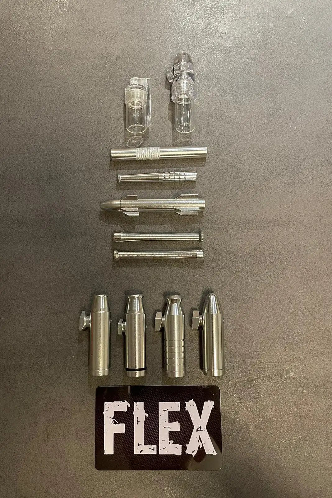 XXL Dosierer-Set Silber – Komplettausstattung mit Spender, Dosierern & Zieh-Zubehör - from DieBallerei