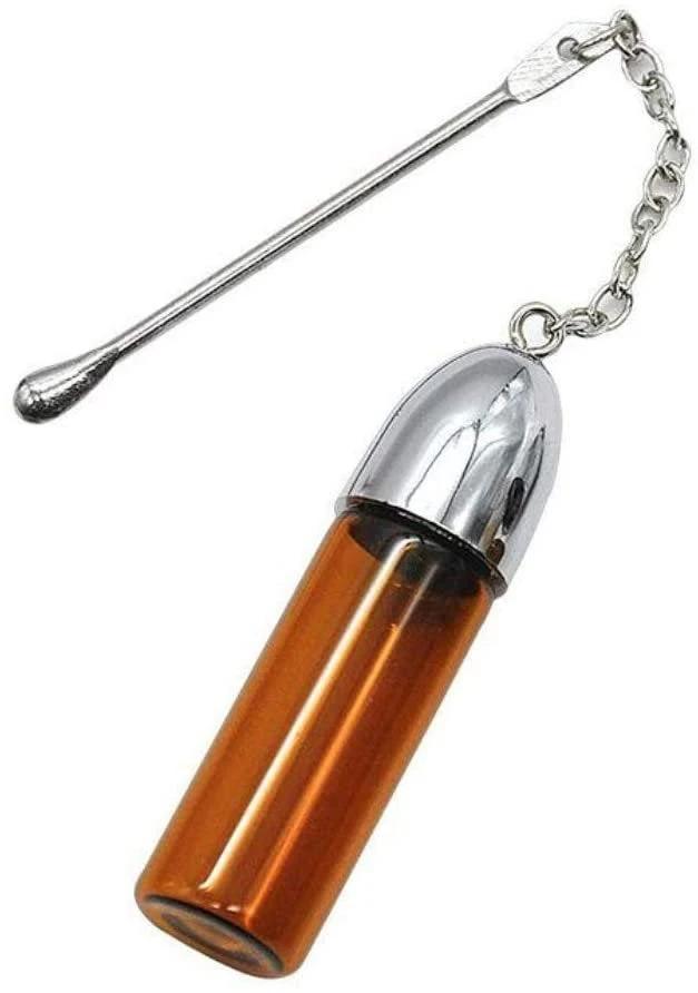 Spender/ Portionierer aus Glas mit Löffel inkl. Trichter (57mm / braun) - from DieBallerei