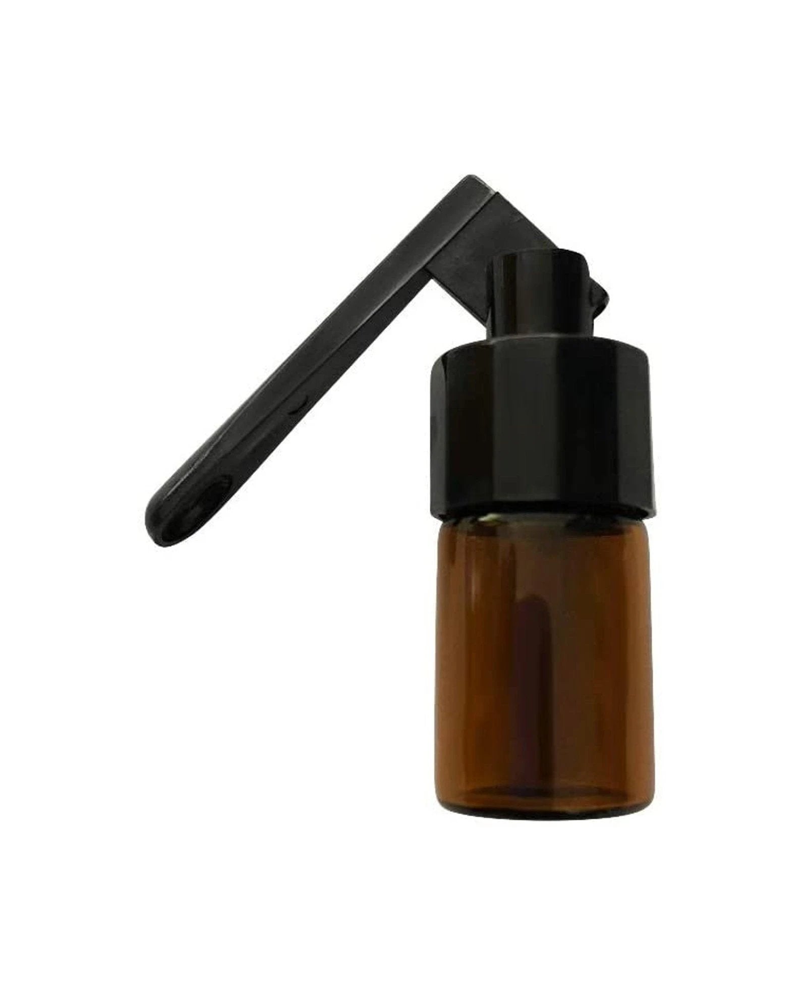 Spender mit ausklappbarem Löffel braun mit schwarzem Deckel inkl. Trichter - from DieBallerei