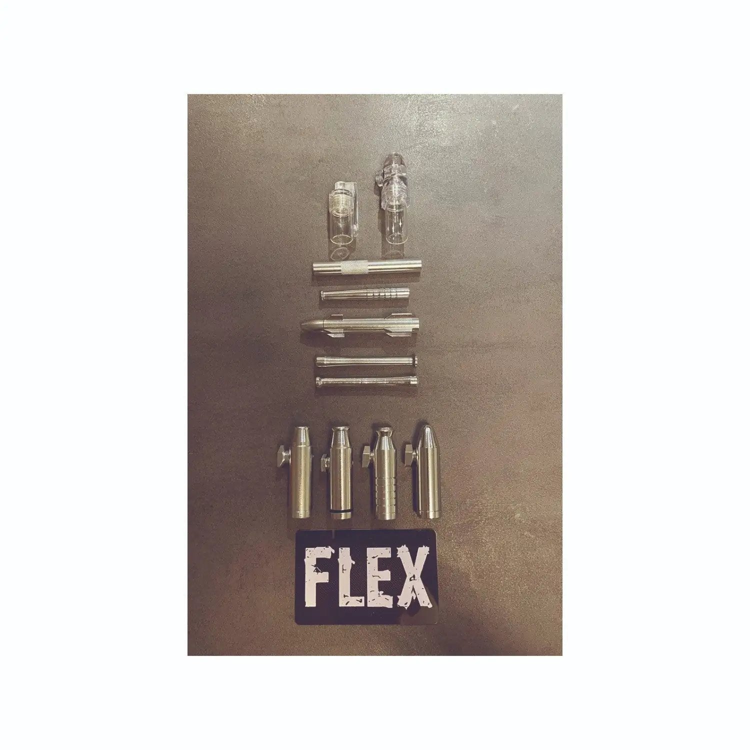 XXL Dosierer-Set Silber – Komplettausstattung mit Spender, Dosierern & Zieh-Zubehör - from DieBallerei