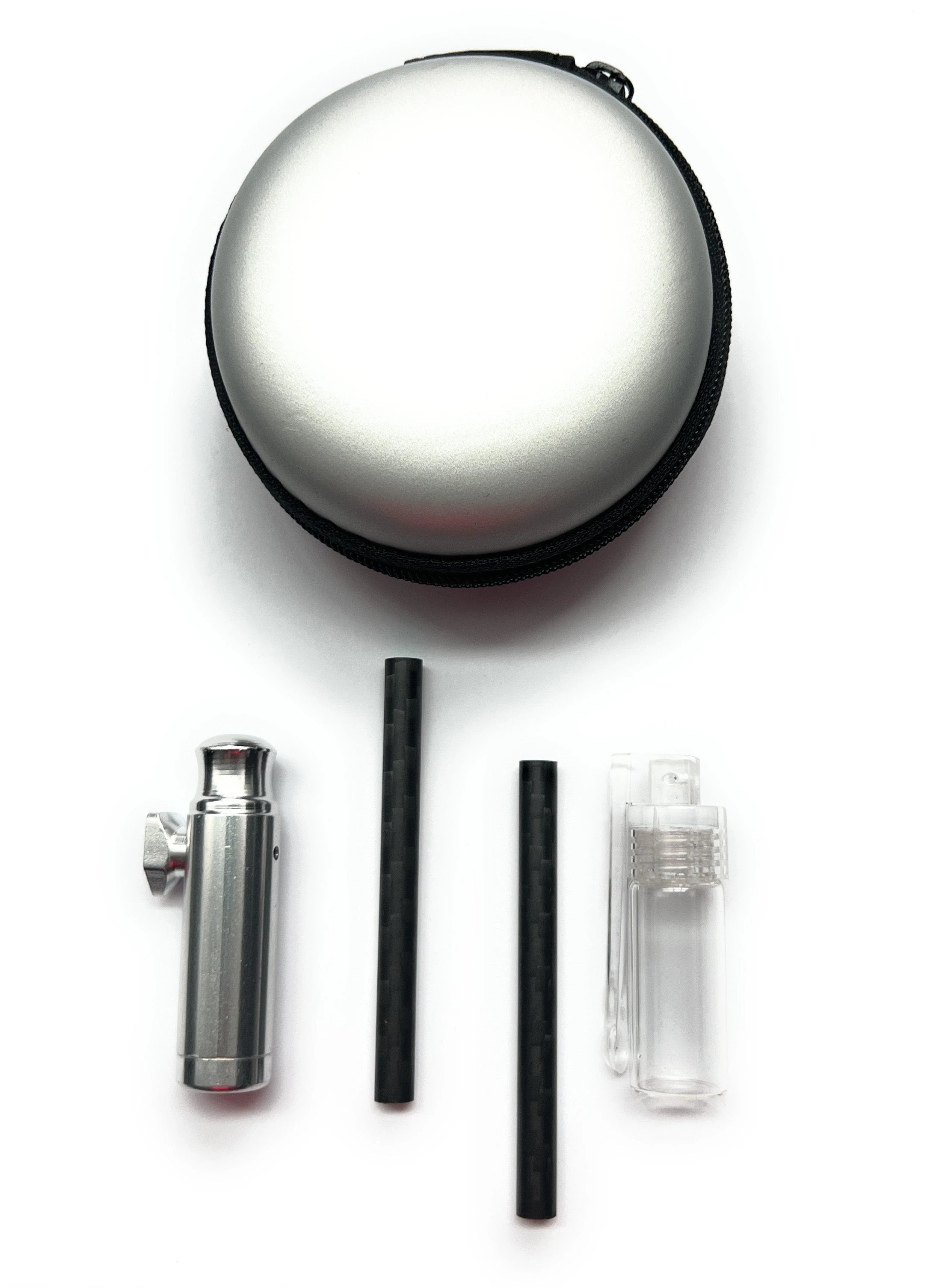 Silver Soft-Case Set – Edles & praktisches Aufbewahrungs-Set mit Carbon & XL-Spender - from DieBallerei