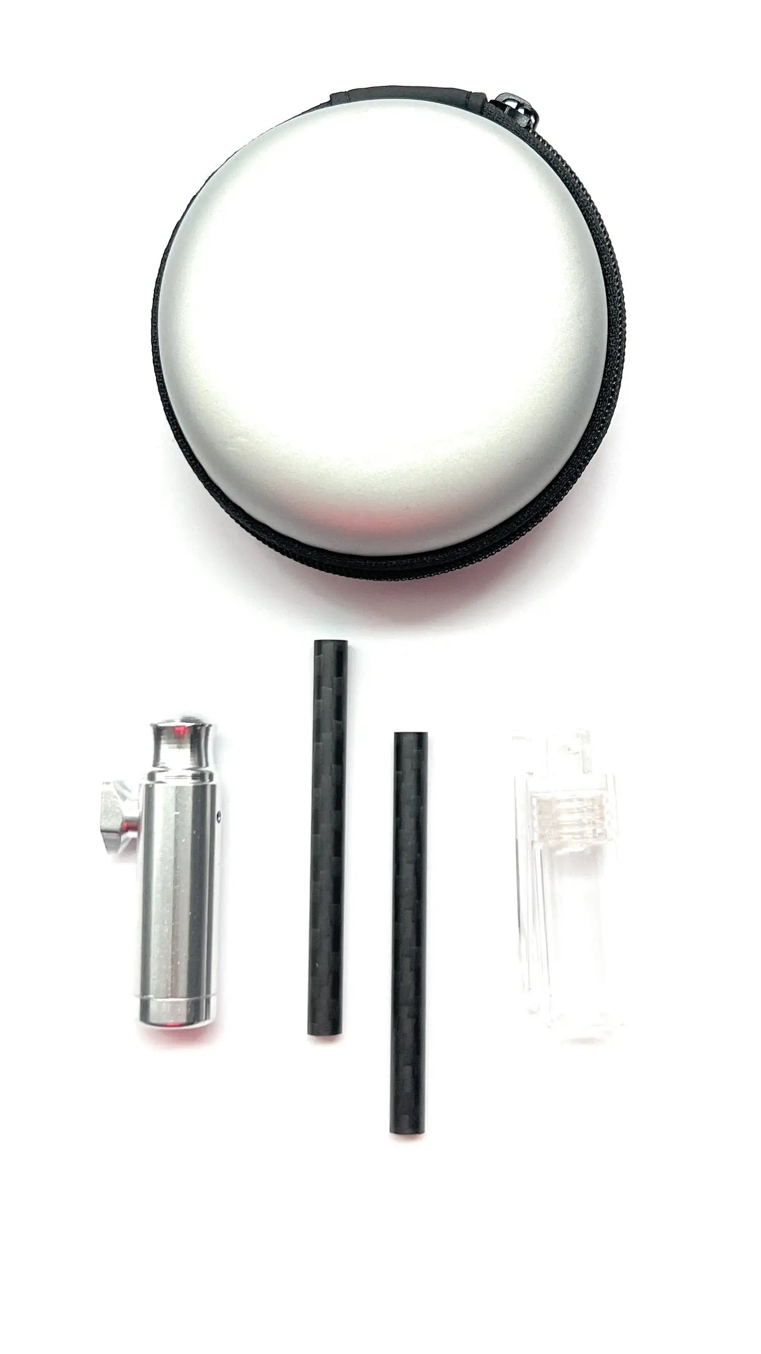 Silver Soft-Case Set – Edles & praktisches Aufbewahrungs-Set mit Carbon & XL-Spender - from DieBallerei