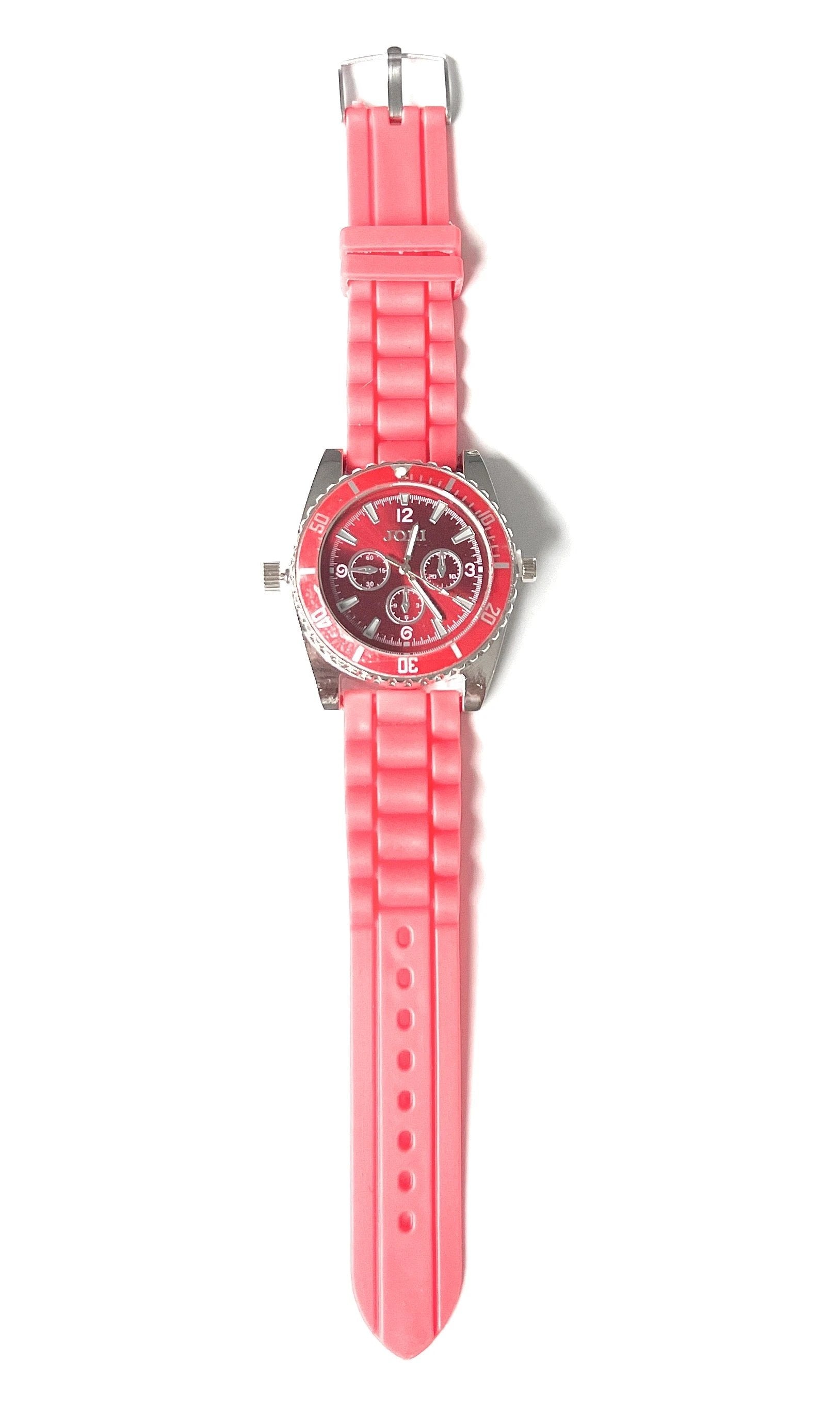 Grinder Armbanduhr – Funktionaler Grinder im stylischen Uhren-Design - Rot - from DieBallerei