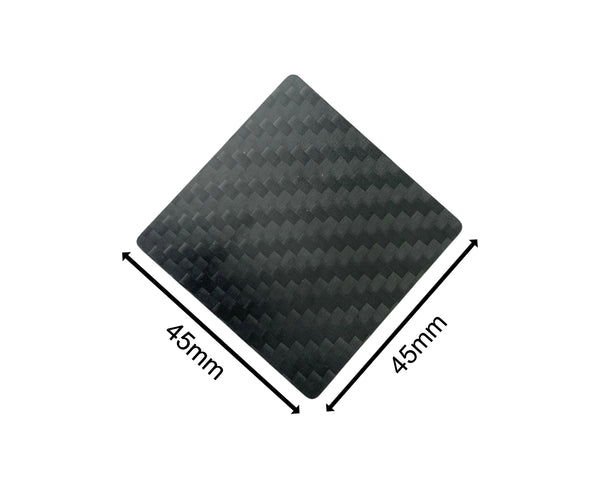 Carte de hack en fibre de carbone véritable au format mini-pull et hack card noir, stable et élégant en carbone