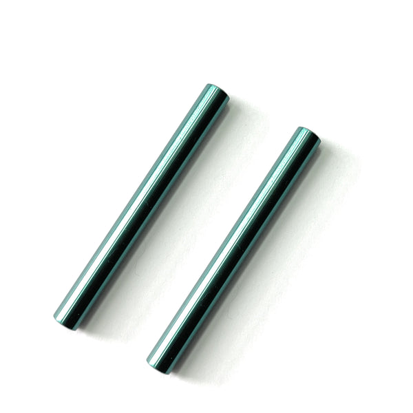 Pull tube made of aluminum in turquoise in 70mm length, stable, light, elegant, noble