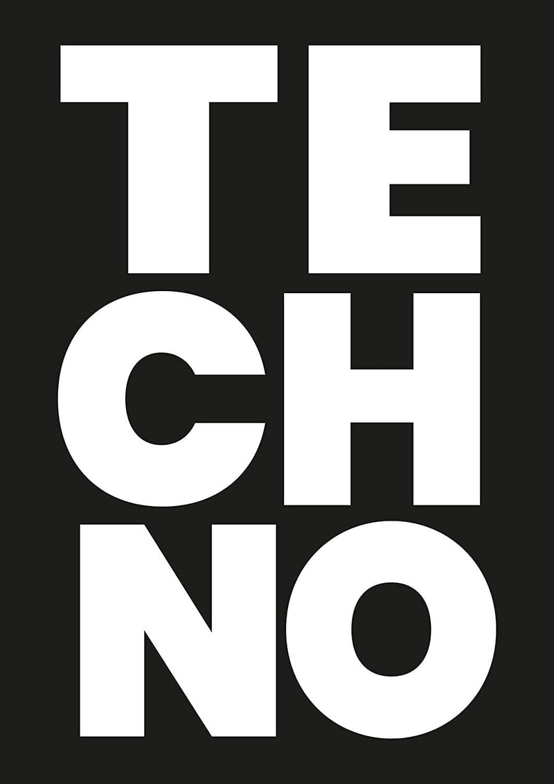 Poster A3 “Techno” Black/White including frame in black or white