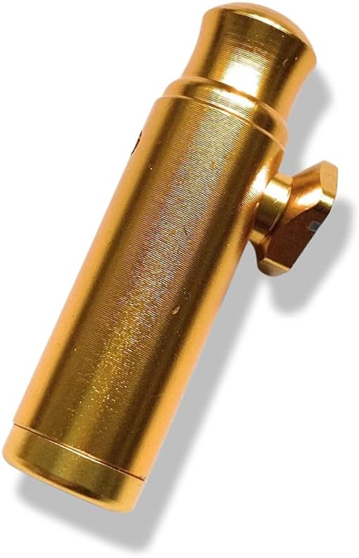 SET Golden 2 Sniff Snuff Sniffer Schnupf Spender Dispenser (Röhrchen, Hack Karte Lines, Löffel, Dosierer) in Soft Case Carbon edel classy