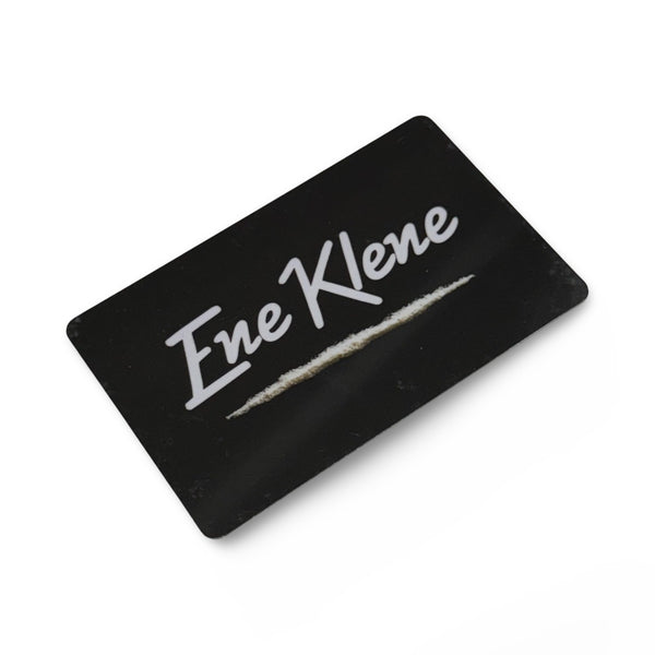 Carte "Ene Klene 2" au format carte EC/carte d'identité pour tabac à priser - hack card -