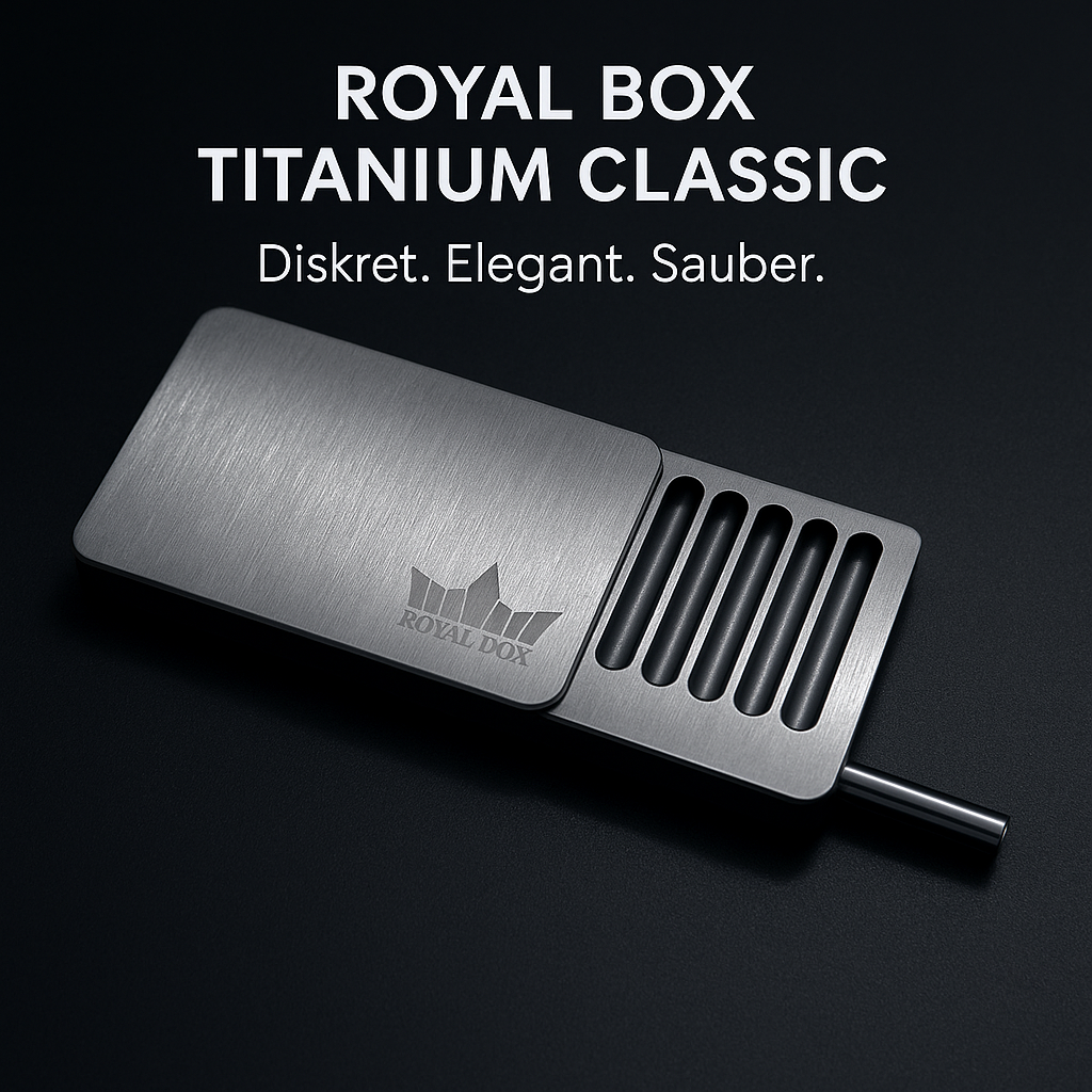 Die Royal Box Titanium Classic – Elegante Aufbewahrung im kompakten Design