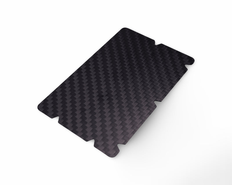 Hack card made of real carbon fiber with 6 notches in EC card/ID card format - Hack card pull and hack black, stable and elegant made of carbon