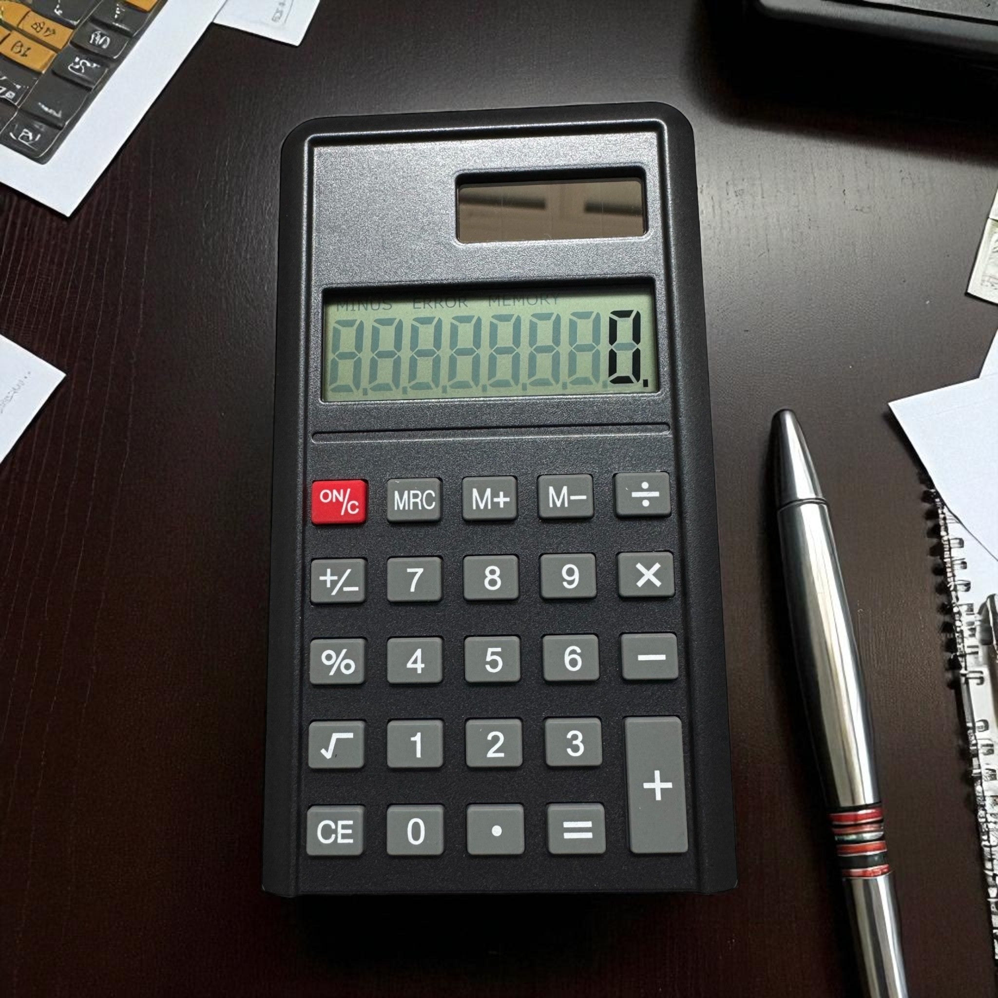 Echter Taschenrechner & Präzisionswaage in Einem – 500g / 0,01g Genauigkeit