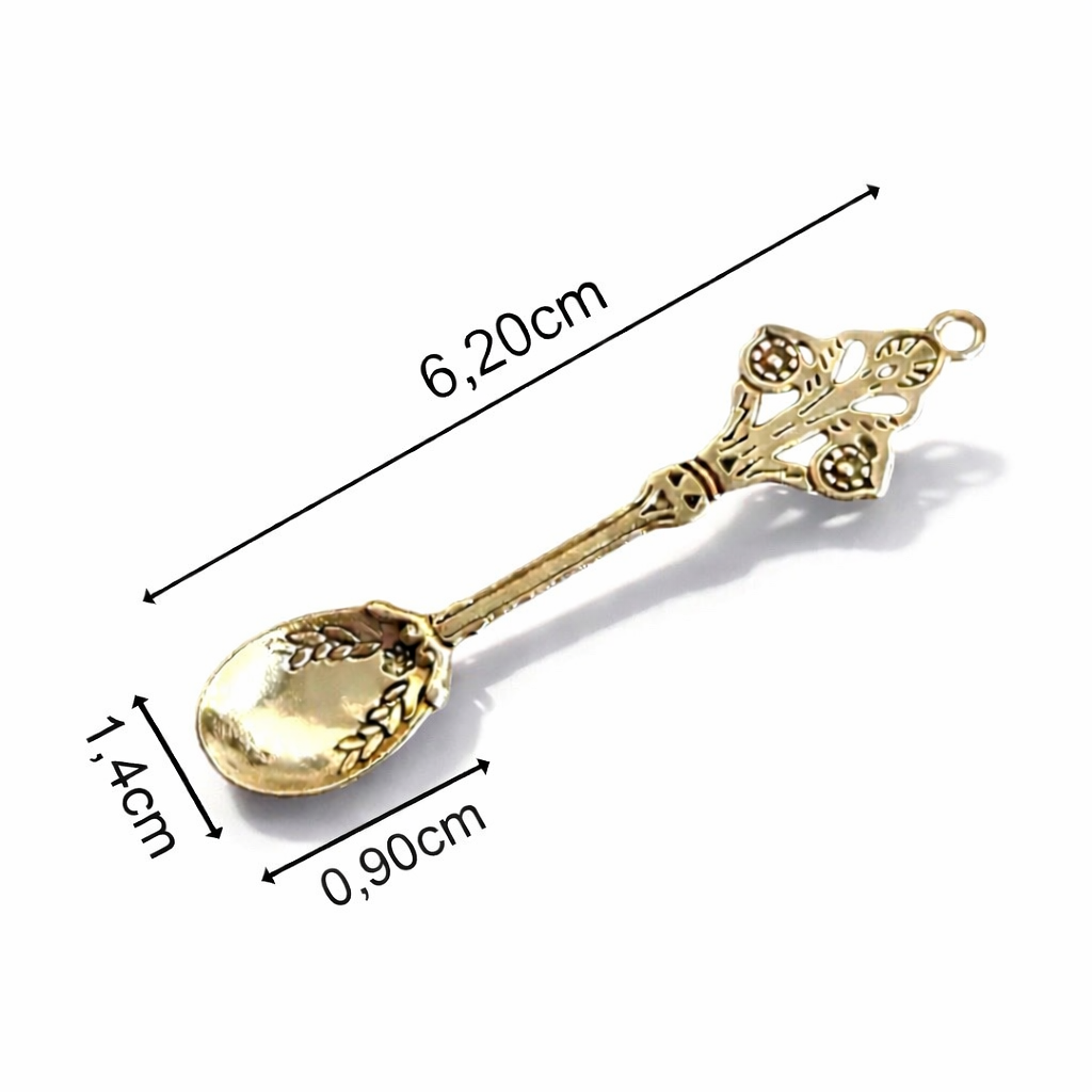 Edler Mini-Löffel aus Aluminium – Mit kunstvoller Verzierung - Einzeln oder als Set