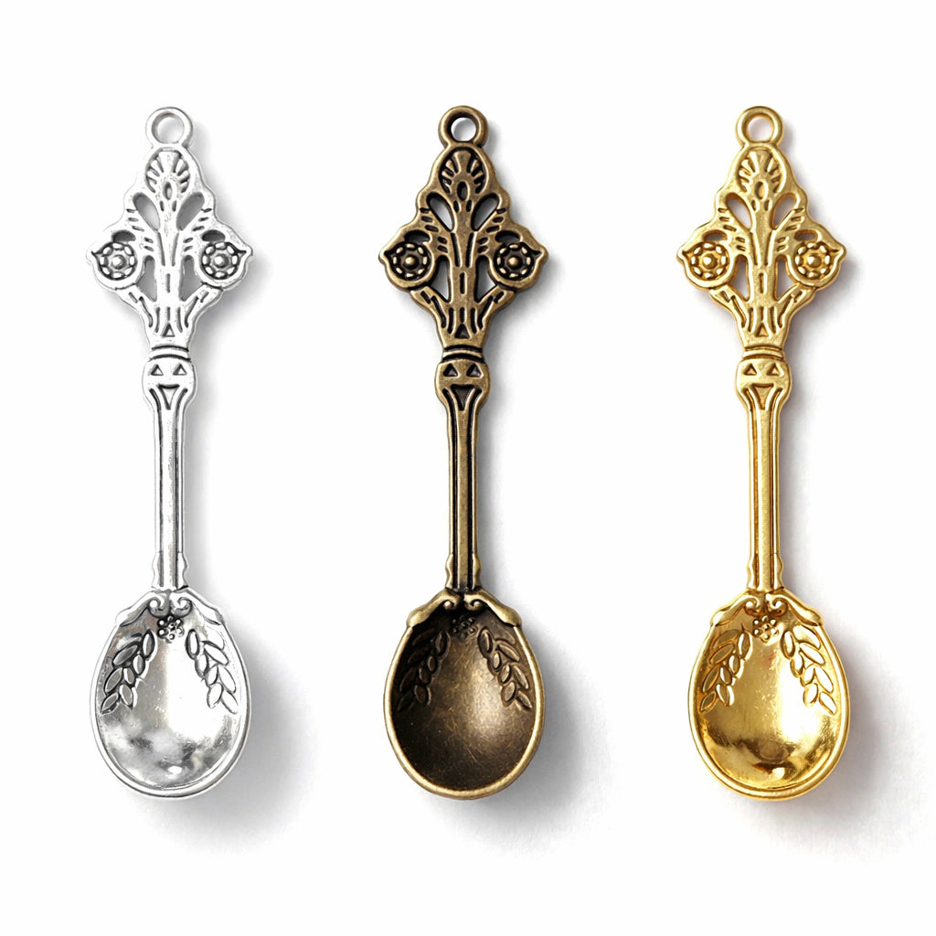 Edler Mini-Löffel aus Aluminium – Mit kunstvoller Verzierung - Einzeln oder als Set