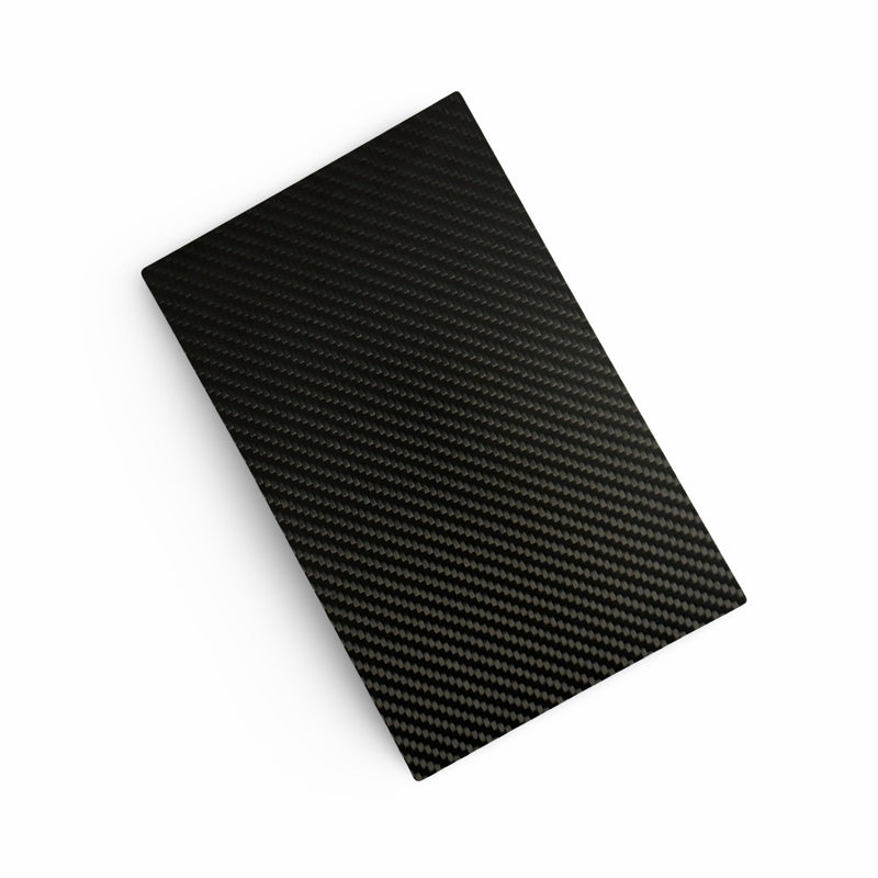 Exclusive square carbon fiber base (22 x 14cm) made of durable and long-lasting carbon, very stable and elegant including carbon card