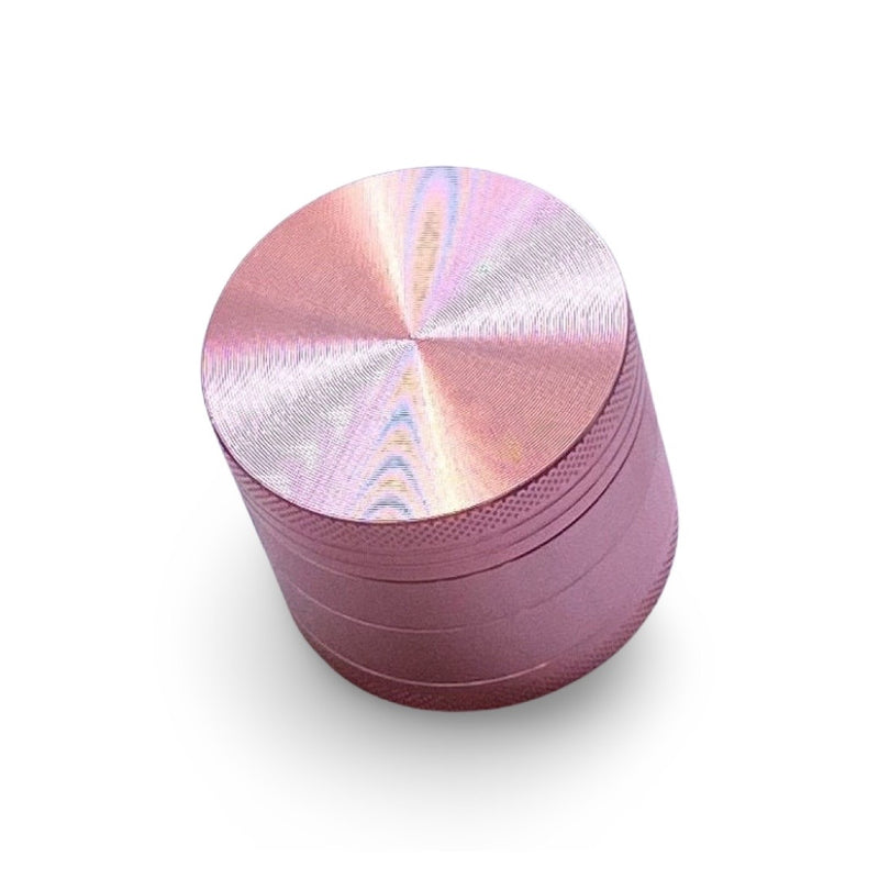 Grinder Rosé Pink 4 Layers Aluminum with Magnet Smoking Grinder (60mm) Pink