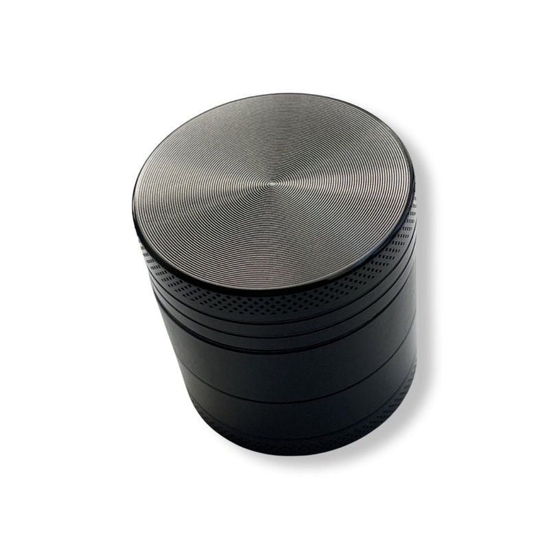 Broyeur 4 couches en aluminium avec aimant pour fumer (40 mm x 50 mm) noir