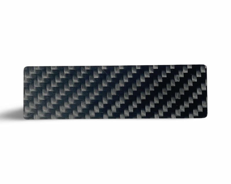 Hack card made of real carbon fiber in a slim mini format, black, stable and elegant made of carbon