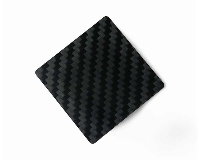 Carte de hack en fibre de carbone véritable au format mini-pull et hack card noir, stable et élégant en carbone