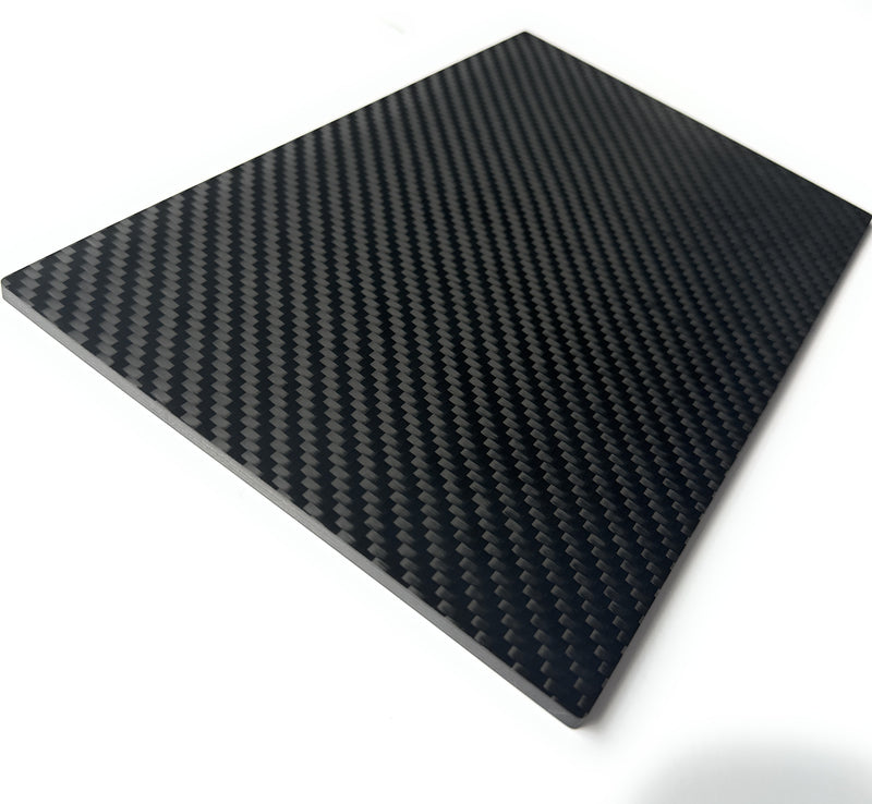 Base carrée exclusive en fibre de carbone (22 x 14 cm) en carbone durable et durable, très stable et élégante, avec carte carbone