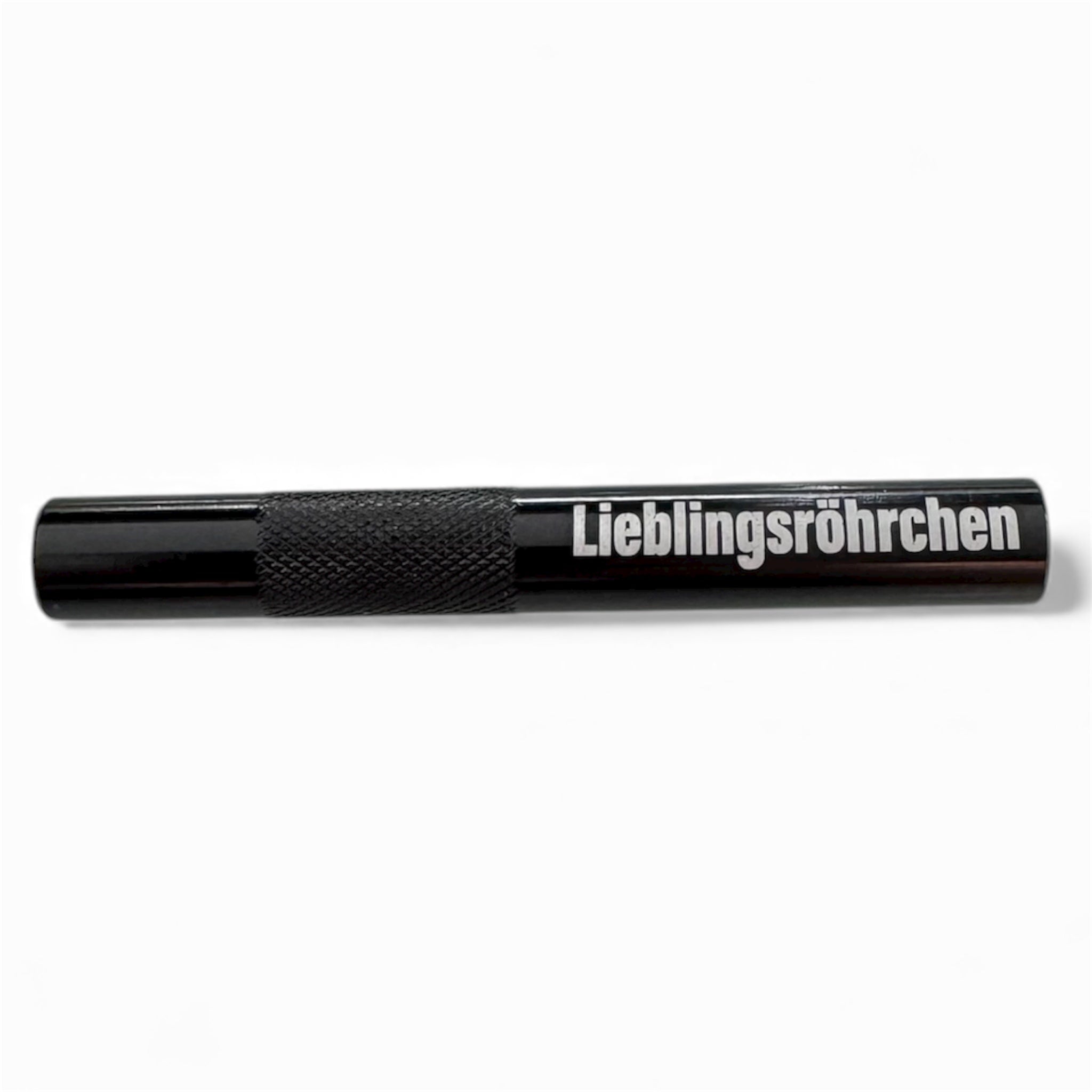 „Lieblingsröhrchen“ Aluminium-Röhrchen – Stylisch, Praktisch & Robust in Schwarz