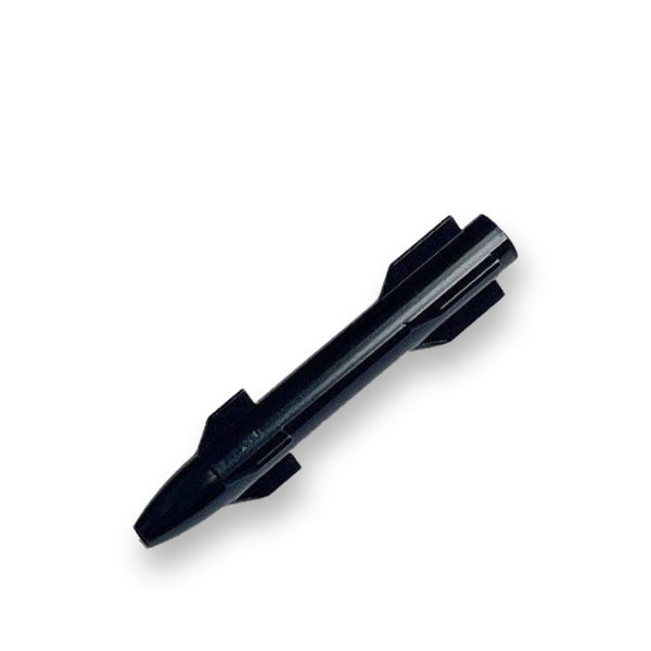 Tube made of aluminum in rocket look - for your snuff - draw tube - snuff - snorter - length 77mm black