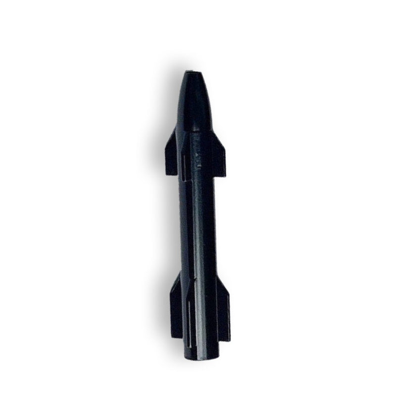 Tube en aluminium aspect fusée - pour votre tabac à priser - tube de tirage - tabac à priser - snorter - longueur 77 mm noir