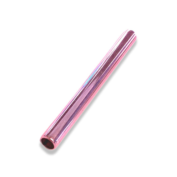 Tube de traction en aluminium rose / rose de 70 mm de longueur, stable, léger, élégant, noble