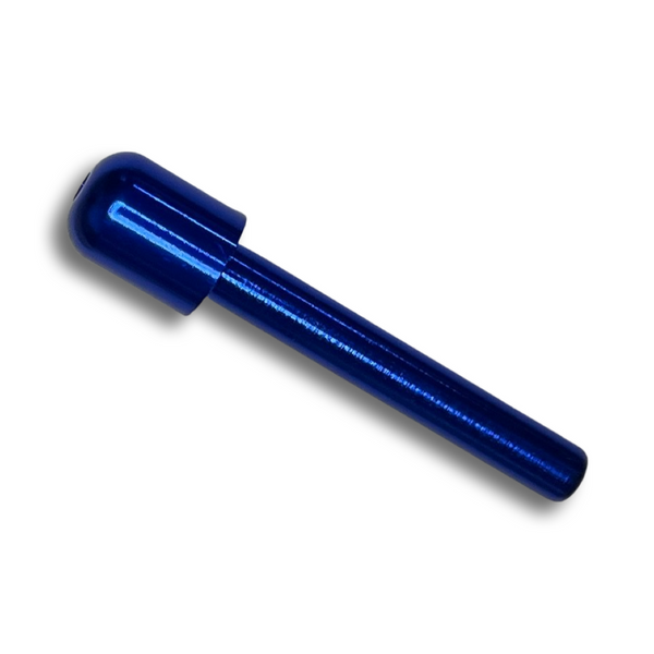 Tube en aluminium pour votre tube de tirage à priser - tabac à priser - distributeur snorter - longueur 70 mm (bleu)