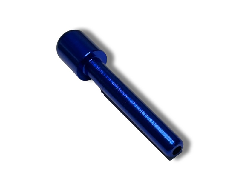 Aluminum tube for your snuff draw tube - snuff - snorter dispenser - length 70mm (blue)