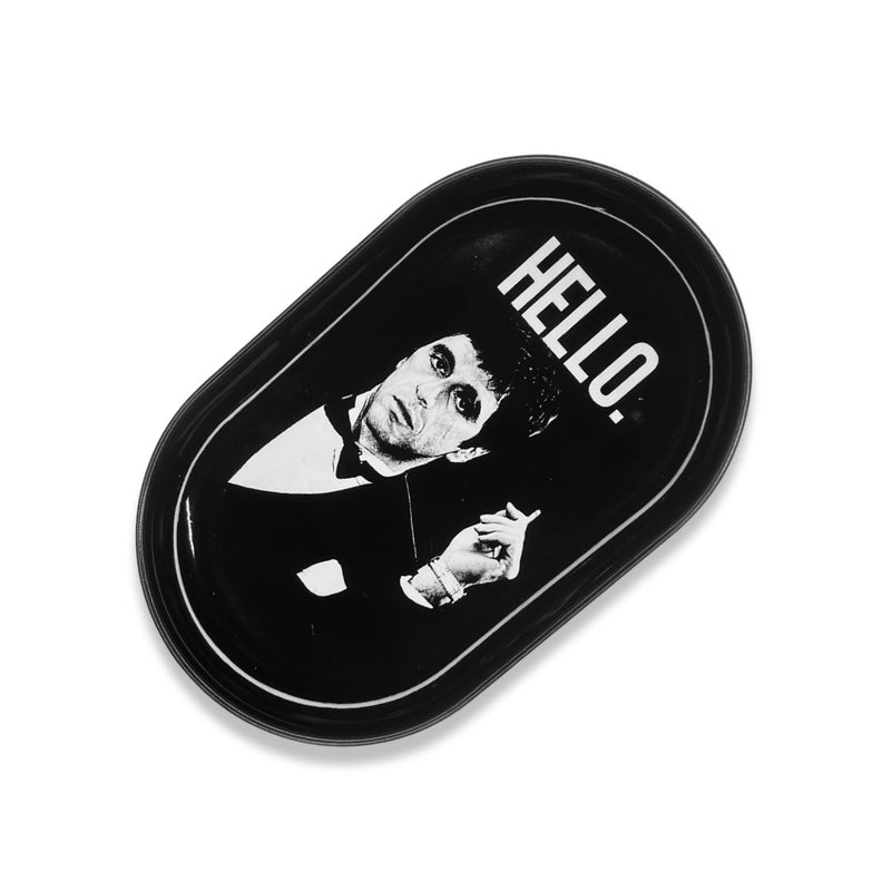 SET HELLO Scarface 1x metal (sheet metal) board including drawing tube and lines card/chopping card