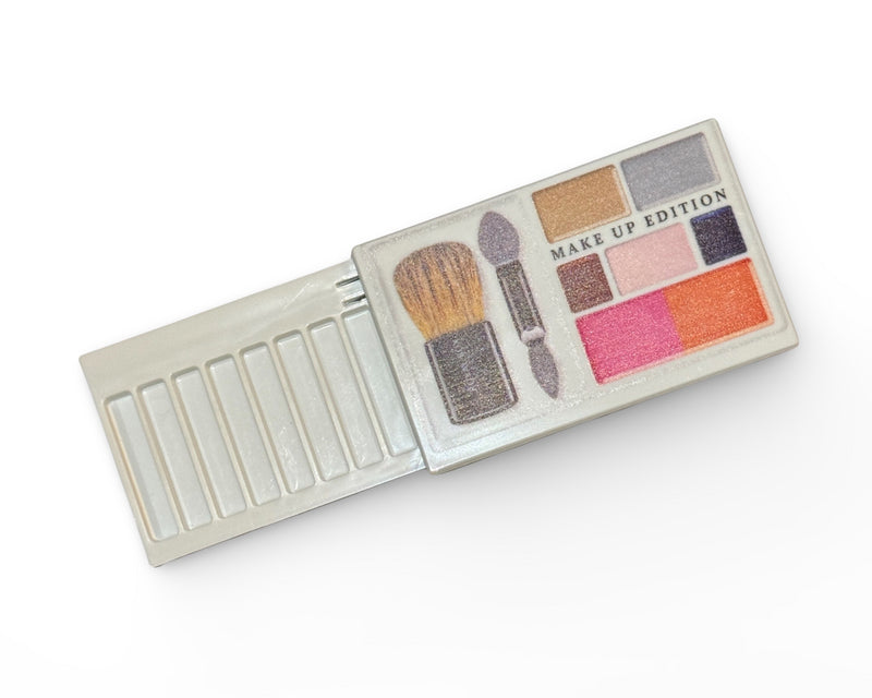 Royal Box inkl. integriertem Röhrchen für Schnupftabak für unterwegs Make-Up white