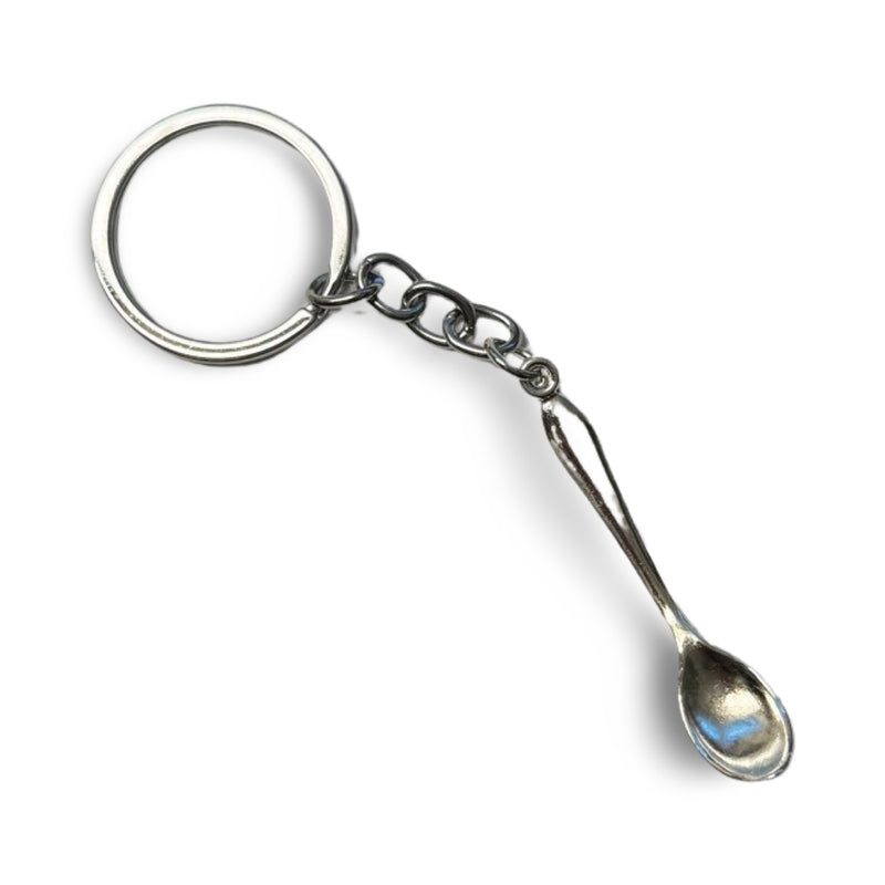 Mini Spoon Pendant Charm Keychain Dispenser Sniffer Snorter Snuff Snorter Powder Spoon Silver Spoon Snuff Snuff