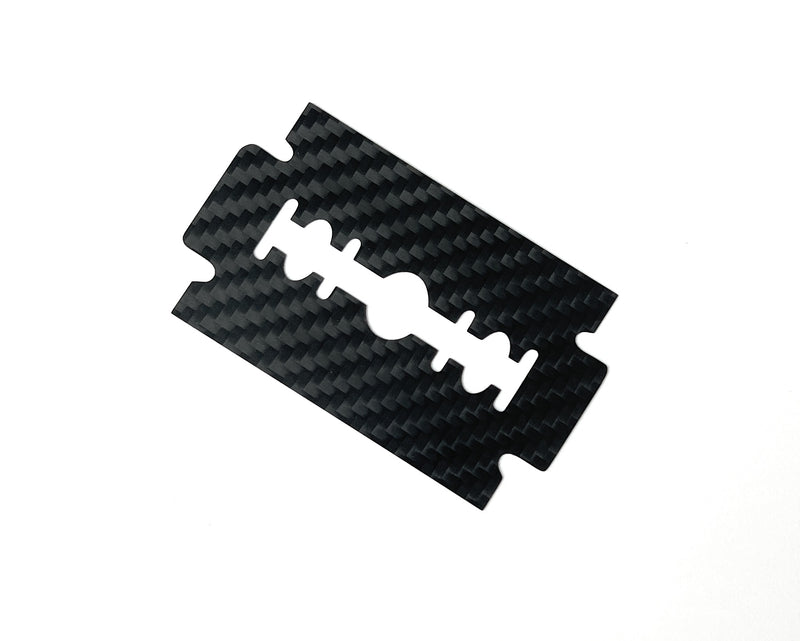 Hack card made of real carbon fiber in razor blade format in EC card/ID card size - Hack card-black, stable and elegant made of carbon