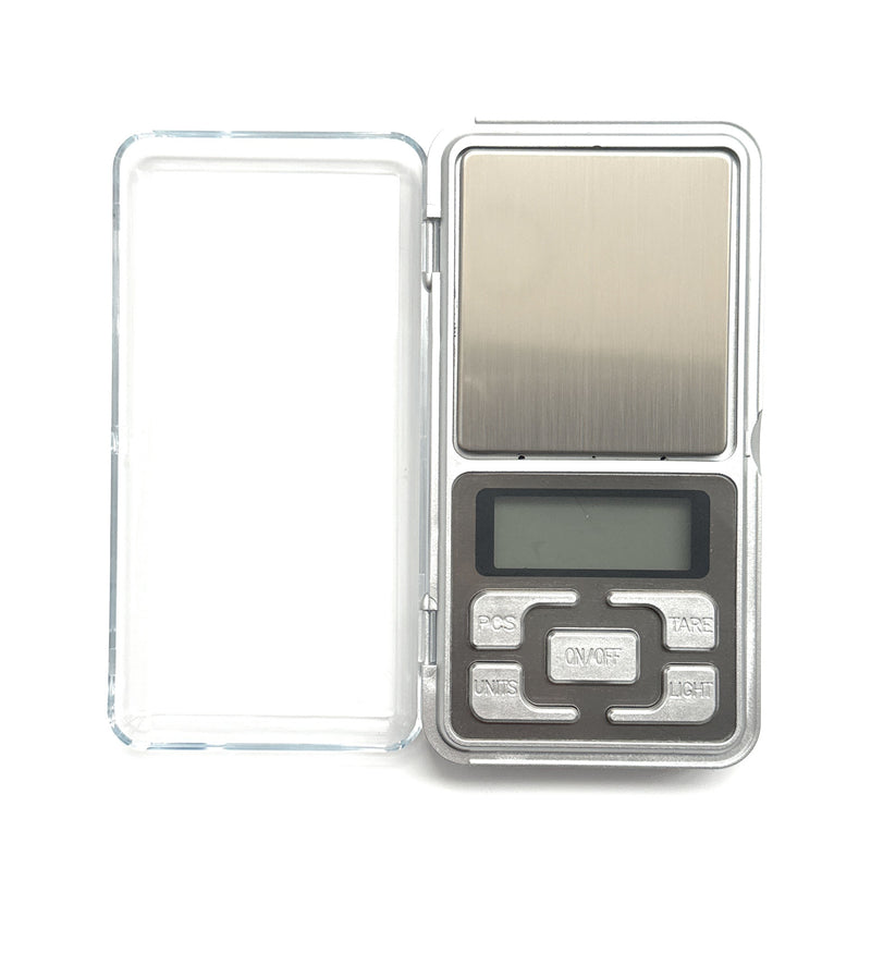 Pocket precision scale/fine scale with protective cover including batteries