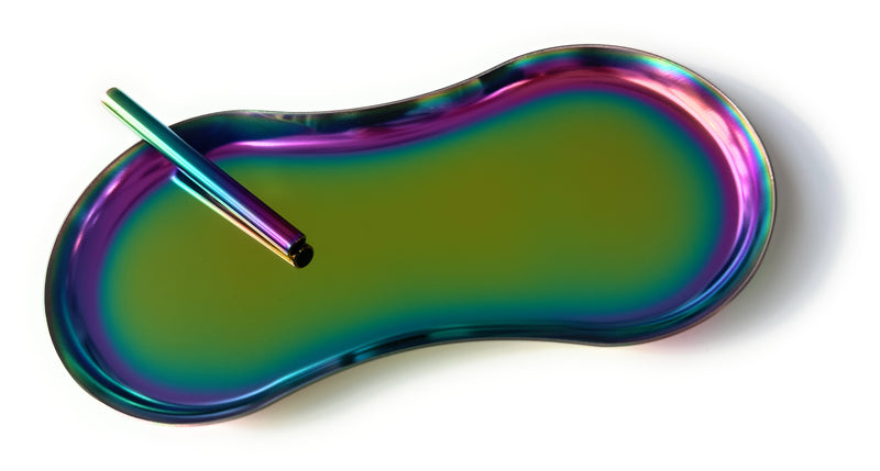 SET Rainbow Oval 1x metal board incl. 1 drawing tube drawing pad Classy Edel