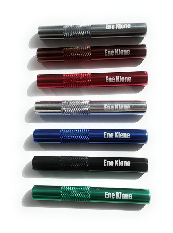 Tube with "Ene Klene" engraving made of aluminum - for your snuff - drawing tube length 70mm 7 colors to choose from
