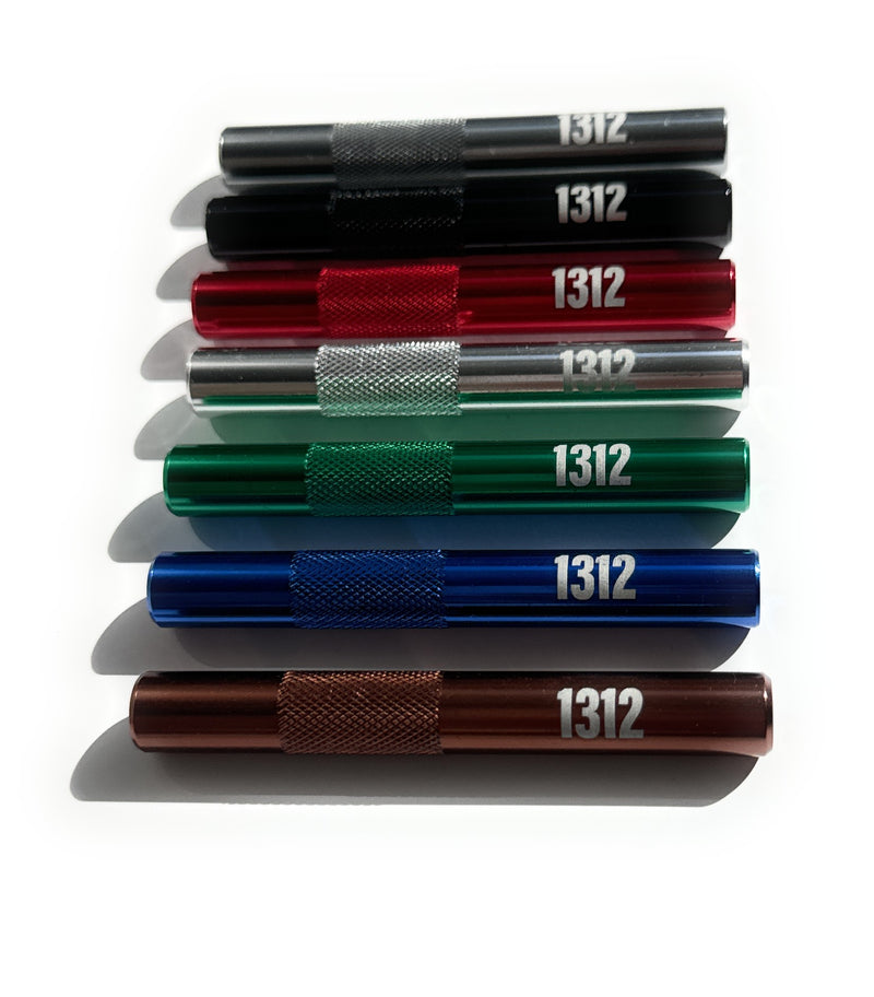 Röhrchen mit "1312" Gravur  aus Aluminum - für deinen Schnupftabak - Ziehröhrchen Länge 70mm 7 Farben zur Wahl