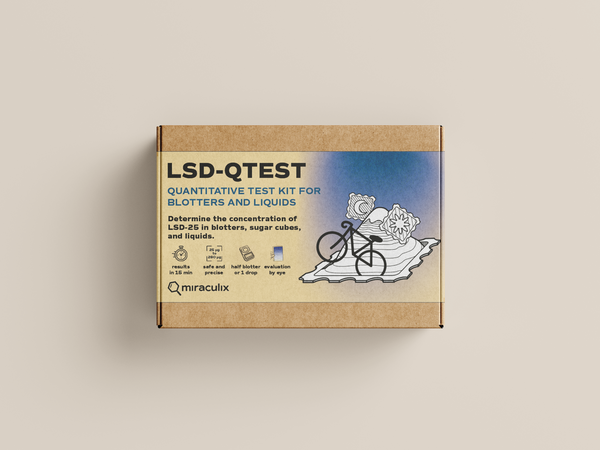 Mobiler Drogen Schnelltest Drug Screening Miraculix LSD QTest Pappen