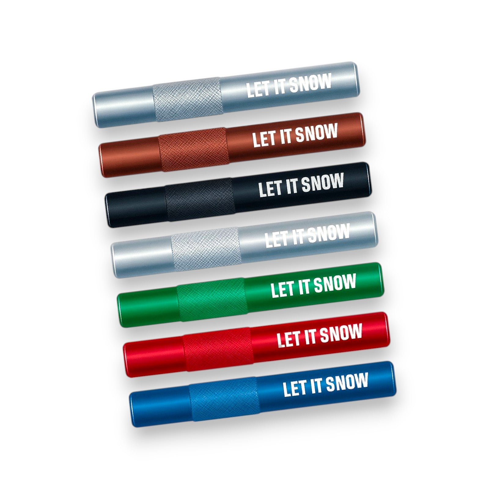 „Let it Snow“ Aluminium-Röhrchen – Stylisch, Robust & Funktional in 7 Farben