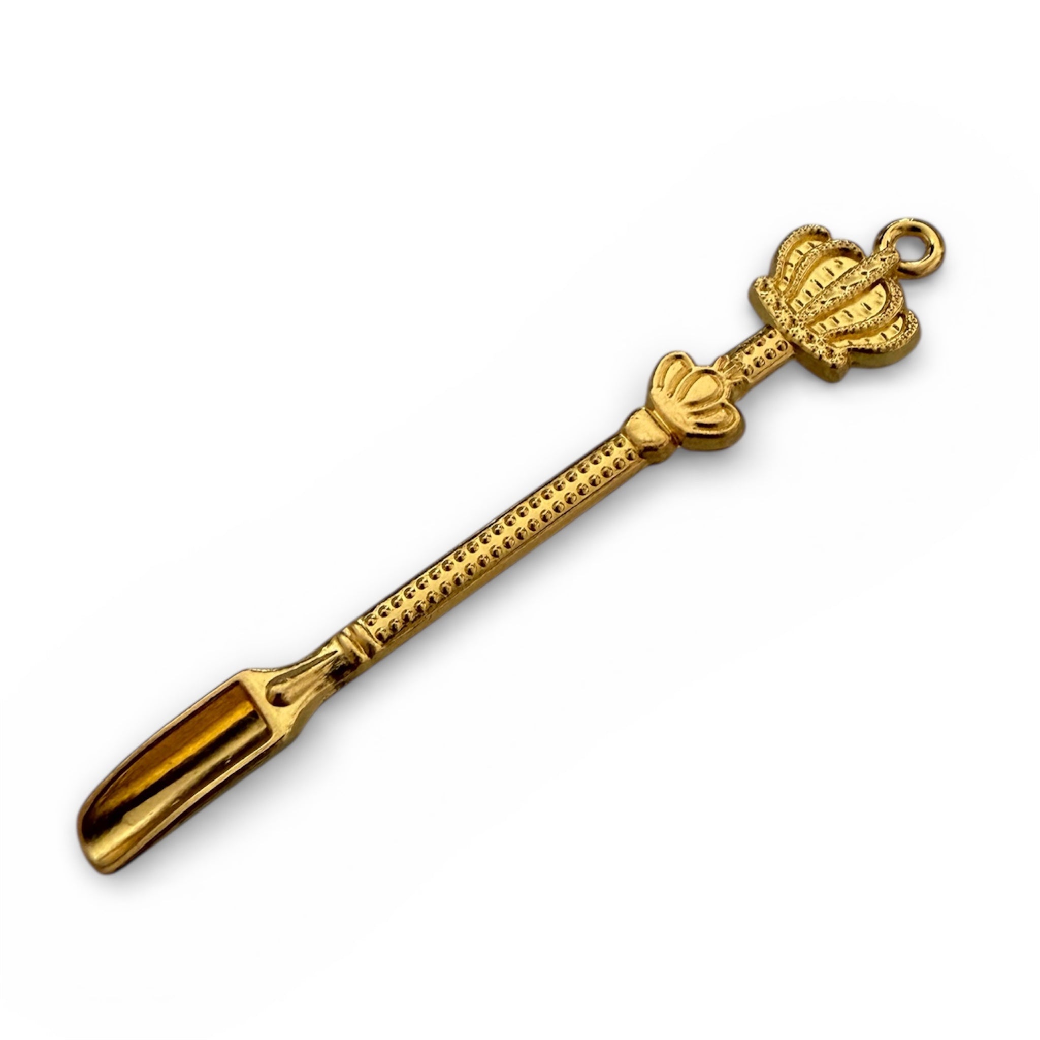 Mini Metall-Löffel mit Kronen-Design – ca. 8,4 cm | Edel & detailverliebt 👑