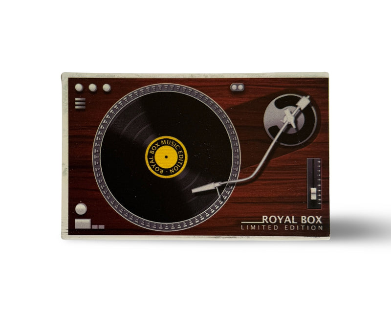 Royal Box inkl. integriertem Röhrchen plus kostenlosem Dosierer für Schnupftabak Sniff Snuff Spender für unterwegs Record Player weiß