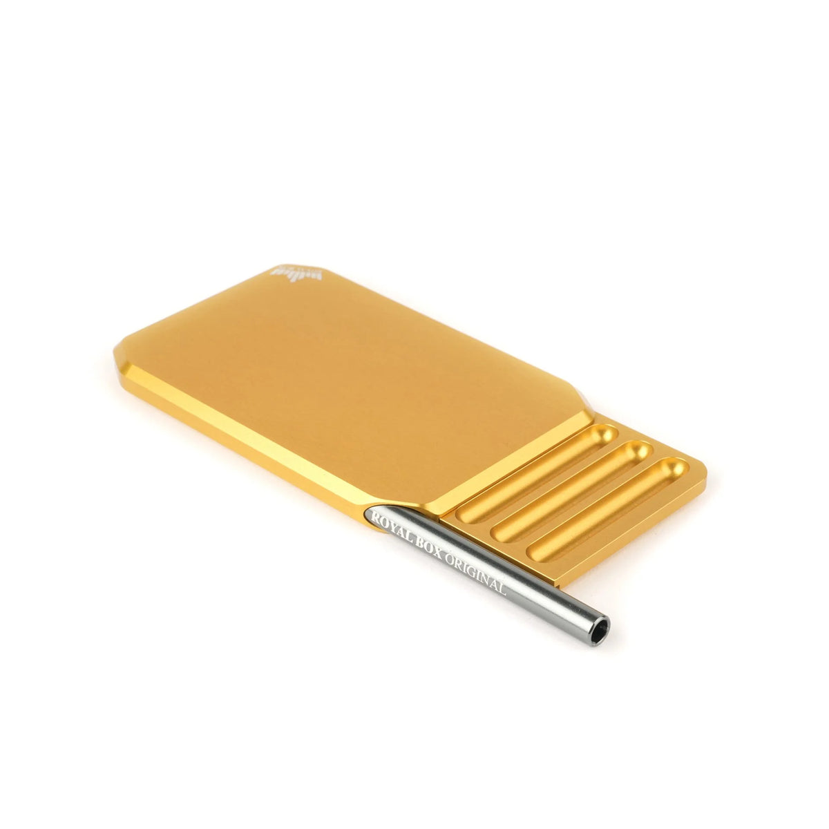 Goldfarbene Royal Box Diamond mit schlankem Aluminiumgehäuse