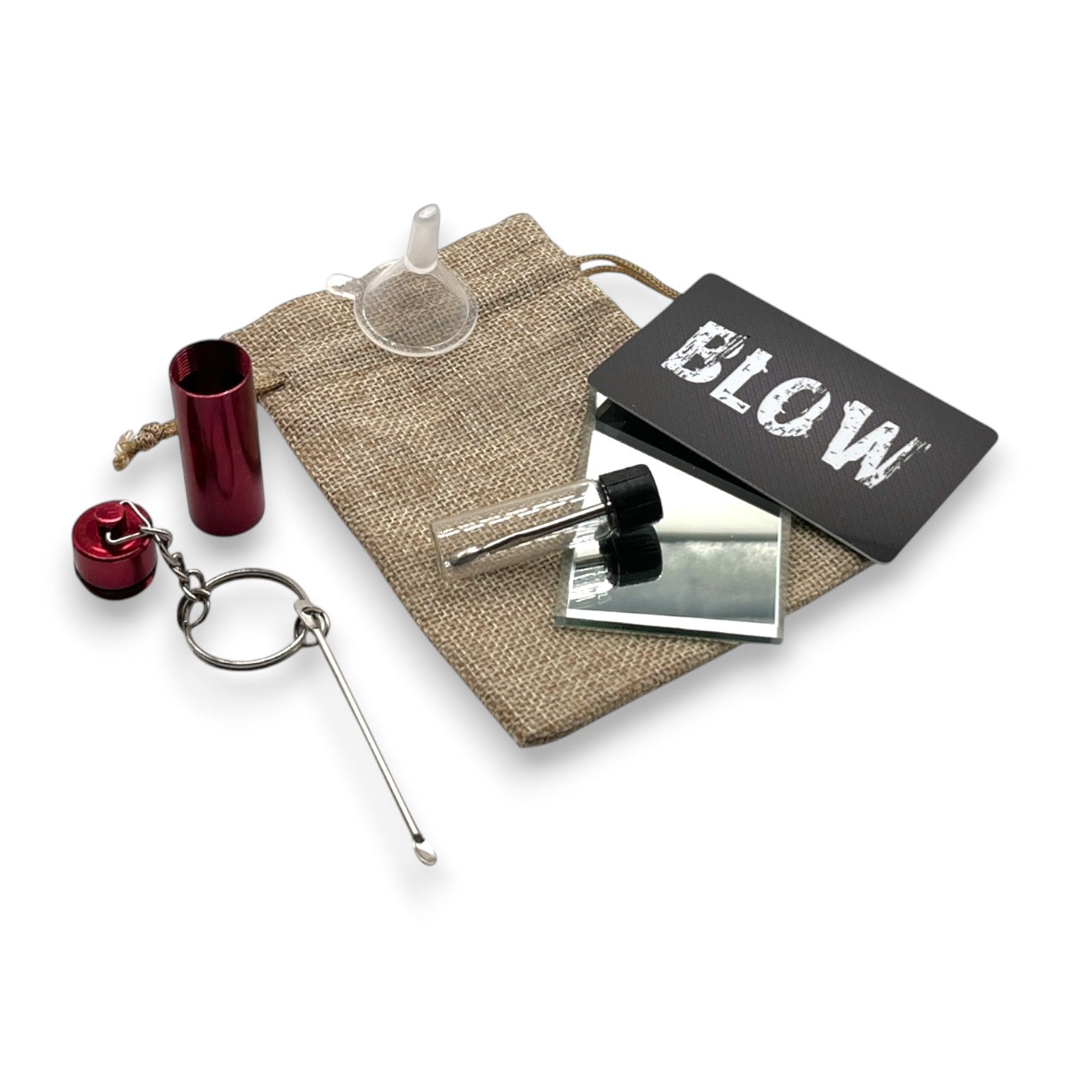 Snuff Set – Komplettes Zubehör im Jutebeutel